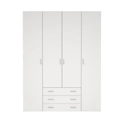 Kledingkasten< Kledingkast Harper Wit - 154x201x50 cm