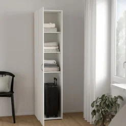 Opbergkasten< Kledingkast Harper Wit - 40x176x42 cm