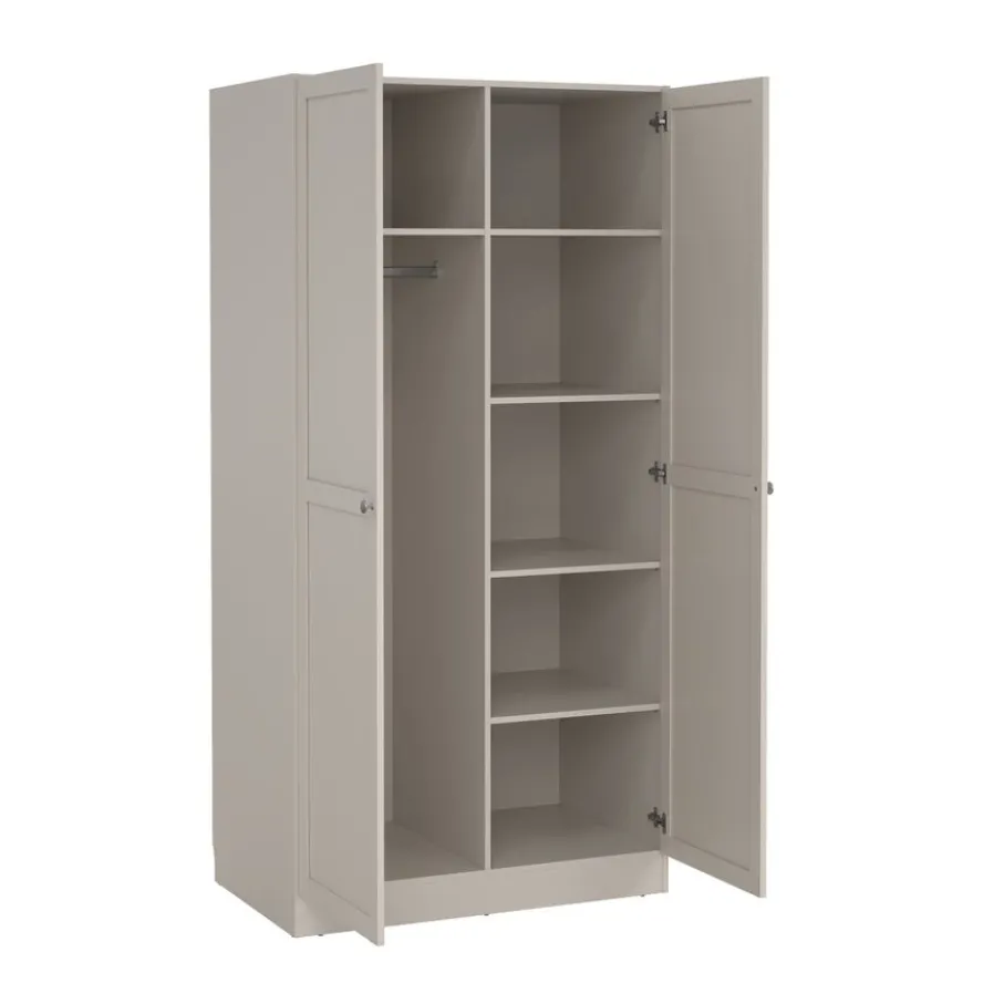 Kledingkasten< Kledingkast Indy Taupe - 99x200x62 cm