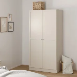 Kledingkasten< Kledingkast Indy Taupe - 99x200x62 cm