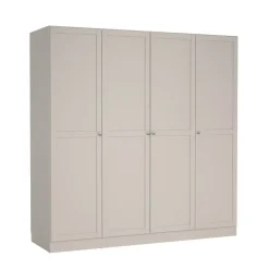 Kledingkasten< Kledingkast Indy Taupe - 196x200x62 cm