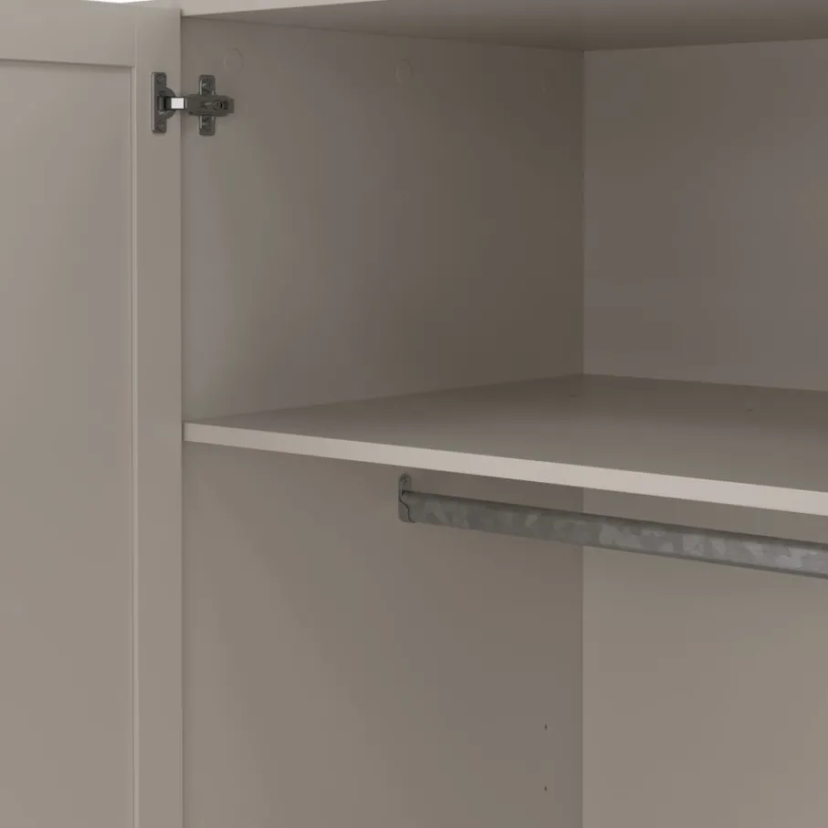 Kledingkasten< Kledingkast Indy Taupe - 196x200x62 cm