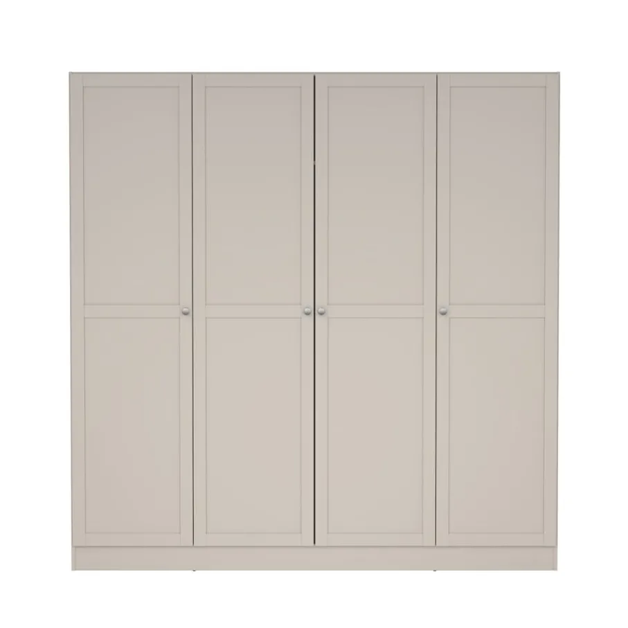 Kledingkasten< Kledingkast Indy Taupe - 196x200x62 cm