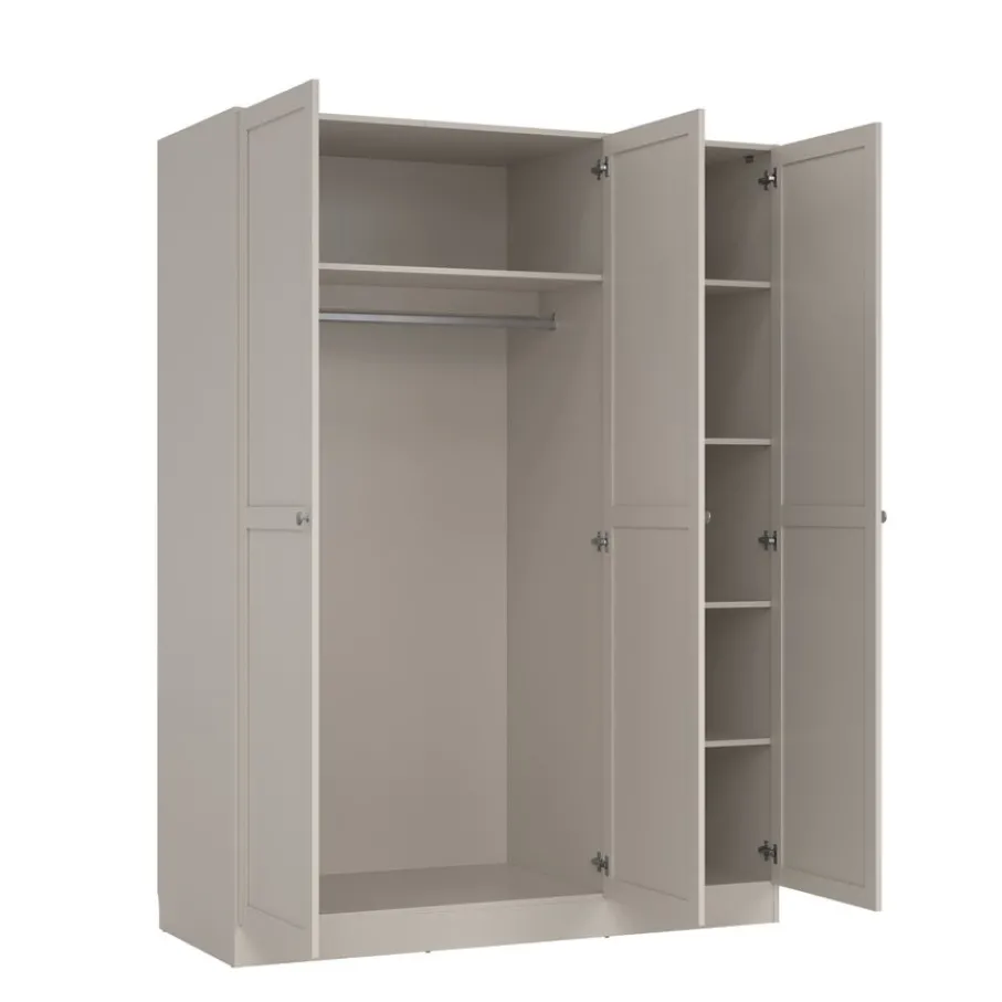 Kledingkasten< Kledingkast Indy Taupe - 147x200x62 cm