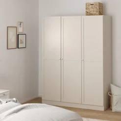 Kledingkasten< Kledingkast Indy Taupe - 147x200x62 cm