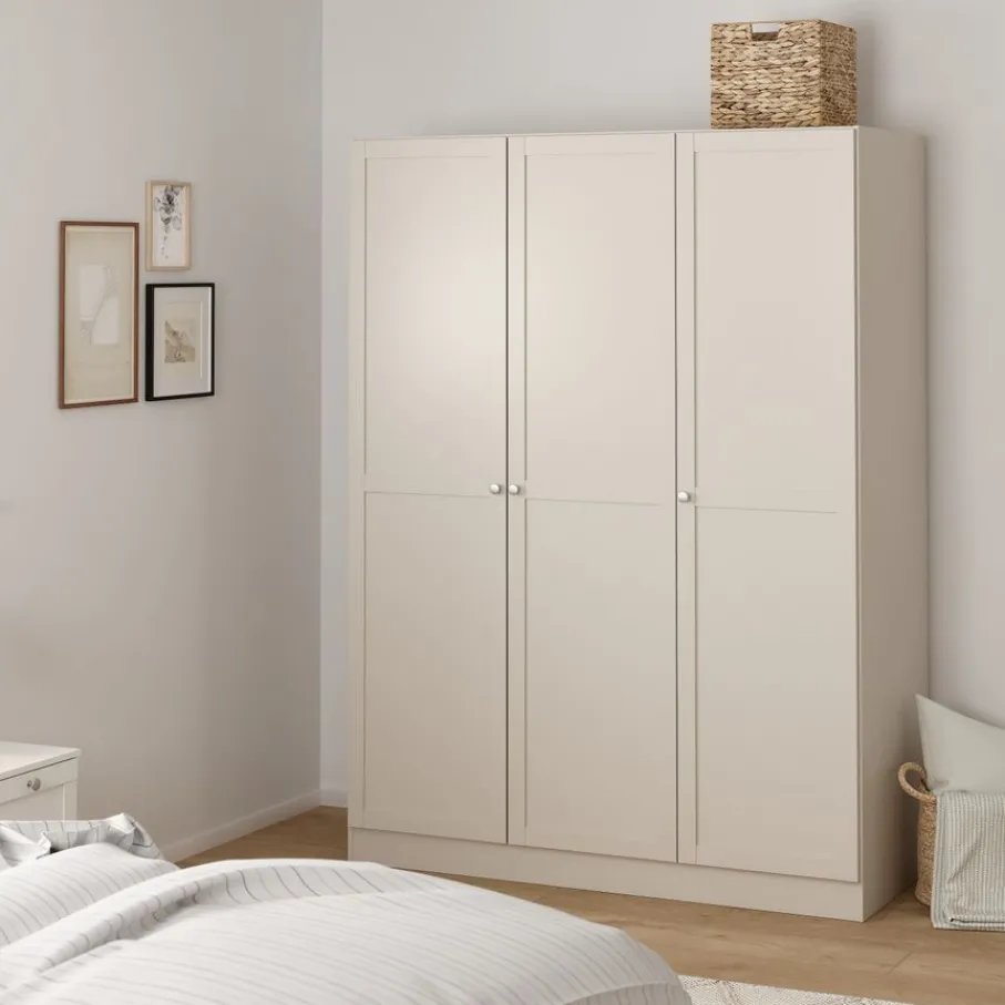 Kledingkasten< Kledingkast Indy Taupe - 147x200x62 cm