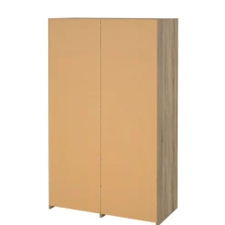 Kledingkasten< Kledingkast Jasper Eiken / Hoogglans Wit - 121x200x60 cm
