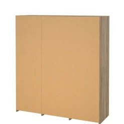 Kledingkasten< Kledingkast Jasper Eiken / Hoogglans Wit - 182x200x60 cm