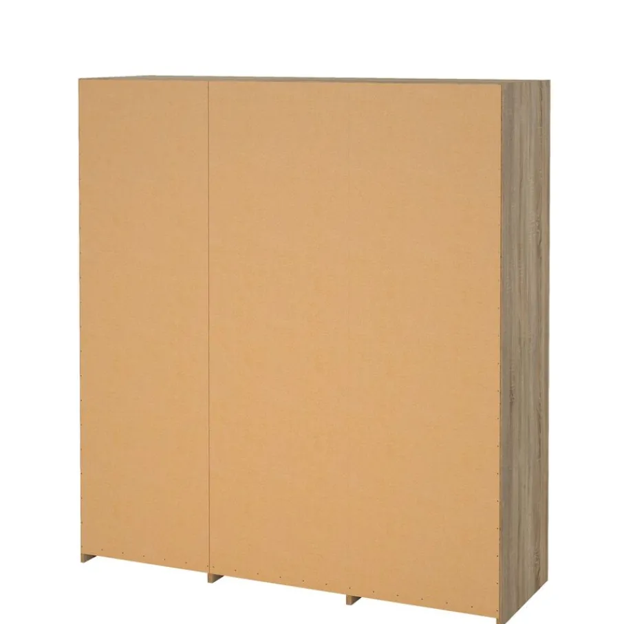 Kledingkasten< Kledingkast Jasper Eiken / Hoogglans Wit - 182x200x60 cm