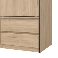 Kledingkasten< Kledingkast Jasper Eiken - 121x200x60 cm