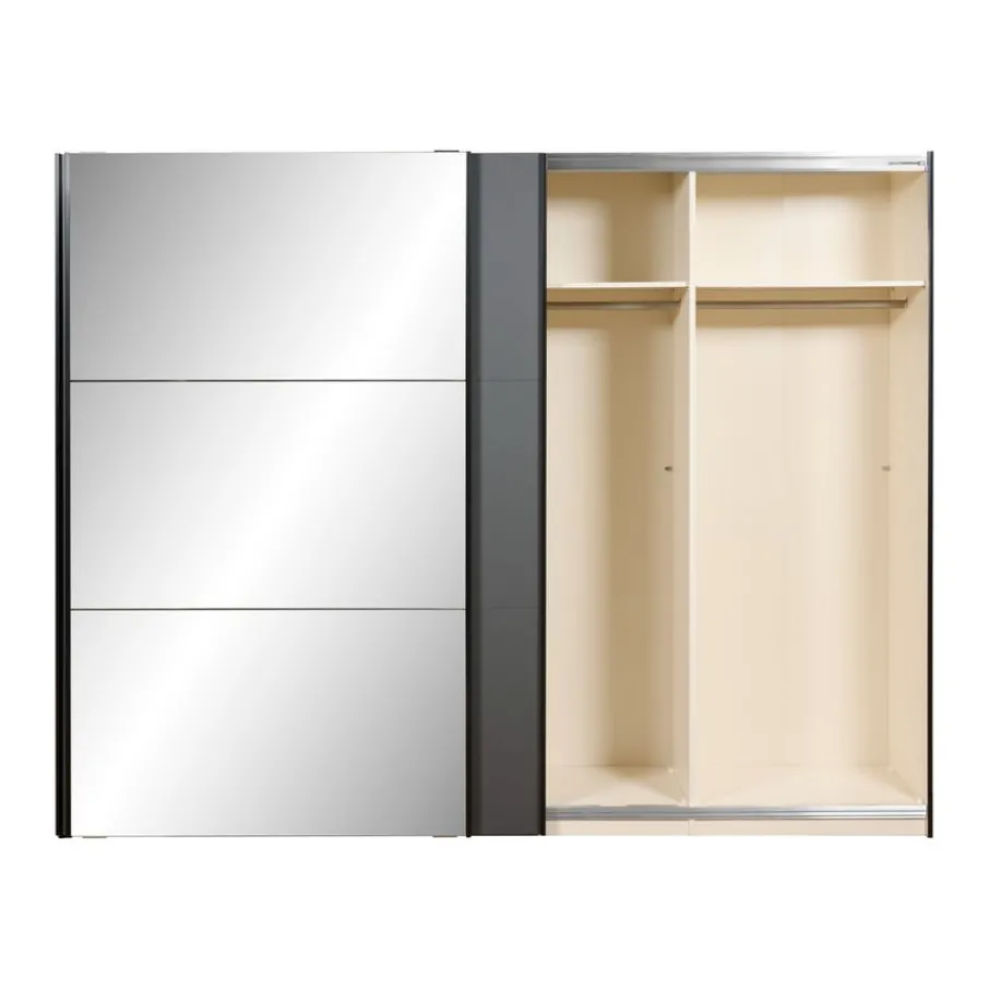 Kledingkasten< Kledingkast Legado Zwart - 278x220x65 cm