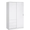 Kledingkasten< Kledingkast Luna Hoogglans Wit - 119x201x60 cm