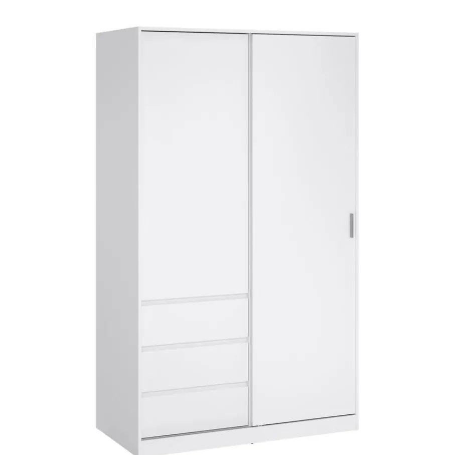 Kledingkasten< Kledingkast Luna Hoogglans Wit - 119x201x60 cm