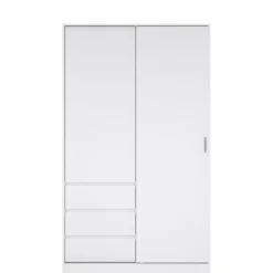 Kledingkasten< Kledingkast Luna Hoogglans Wit - 119x201x60 cm