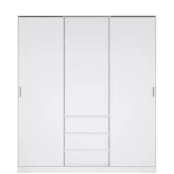 Kledingkasten< Kledingkast Luna Hoogglans Wit - 177x201x60 cm