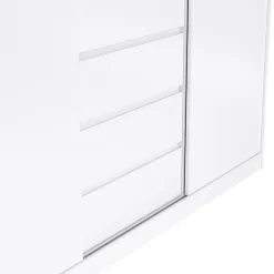 Kledingkasten< Kledingkast Luna Hoogglans Wit - 177x201x60 cm