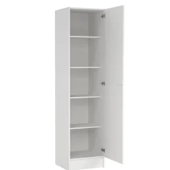 Opbergkasten< Kledingkast Miami Wit - 49x200x47 cm