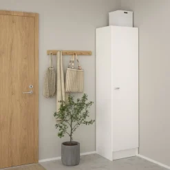 Opbergkasten< Kledingkast Miami Wit - 49x200x47 cm
