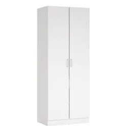 Opbergkasten< Kledingkast Miami Wit - 79x200x50 cm
