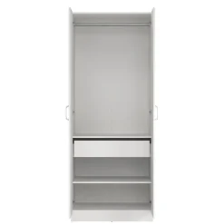 Opbergkasten< Kledingkast Miami Wit - 79x200x50 cm