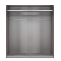 Kledingkasten< Kledingkast Oss Taupe - 200x236x65 cm