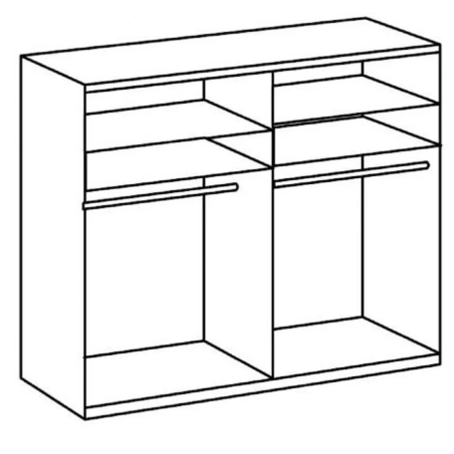 Kledingkasten< Kledingkast Oss Taupe - 200x236x65 cm