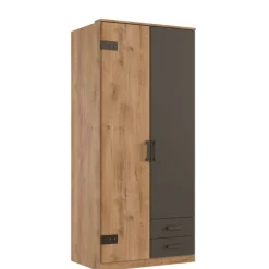 Kledingkasten< Kledingkast Stratum Naturel - 90x199x58 cm