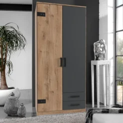 Kledingkasten< Kledingkast Stratum Naturel - 90x199x58 cm