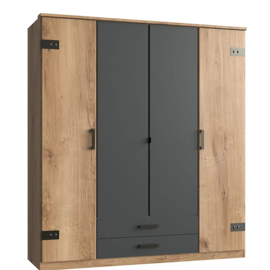 Kledingkasten< Kledingkast Stratum Naturel - 180x199x58 cm