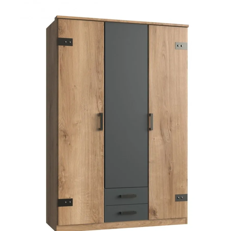 Kledingkasten< Kledingkast Stratum Naturel - 135x199x58 cm