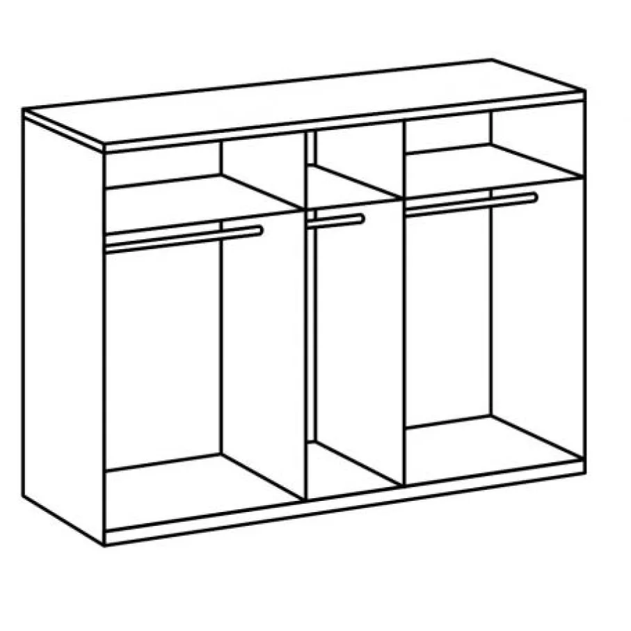 Kledingkasten< Kledingkast Veghel Wit - 225x210x58 cm
