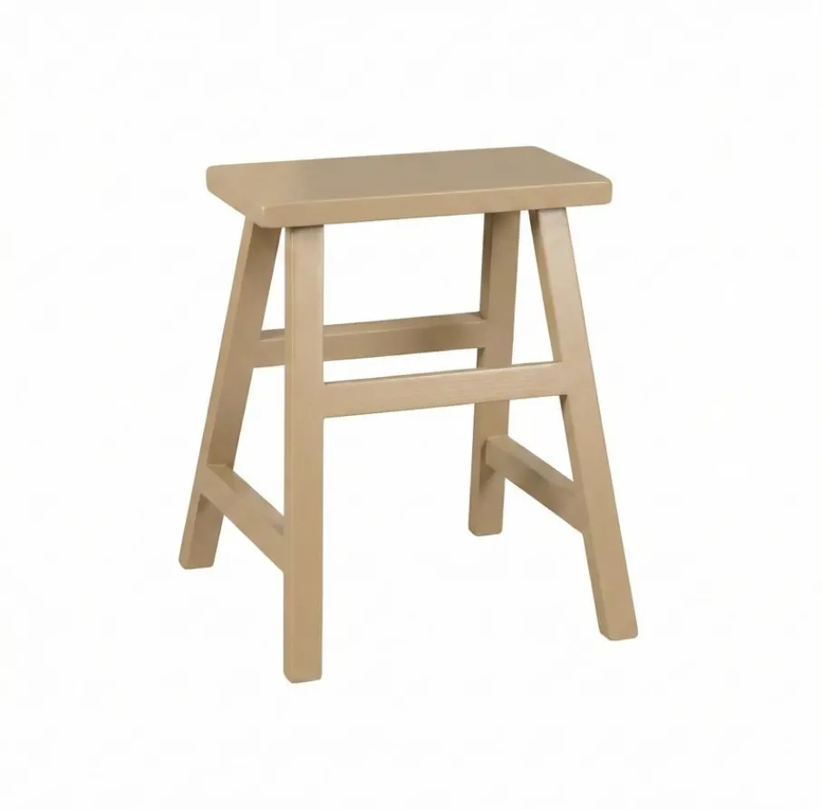 Poefs & Krukjes< Kruk Monto Grijs / Beige - 40x20 cm