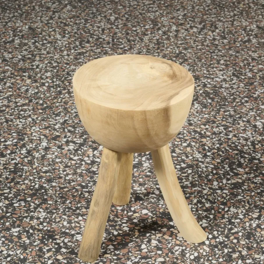 Bijzettafels|Poefs & Krukjes< Kruk Suis Naturel - Ø 30 cm