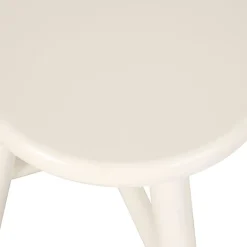 Poefs & Krukjes< Kruk Todi Wit - Ø 40 cm
