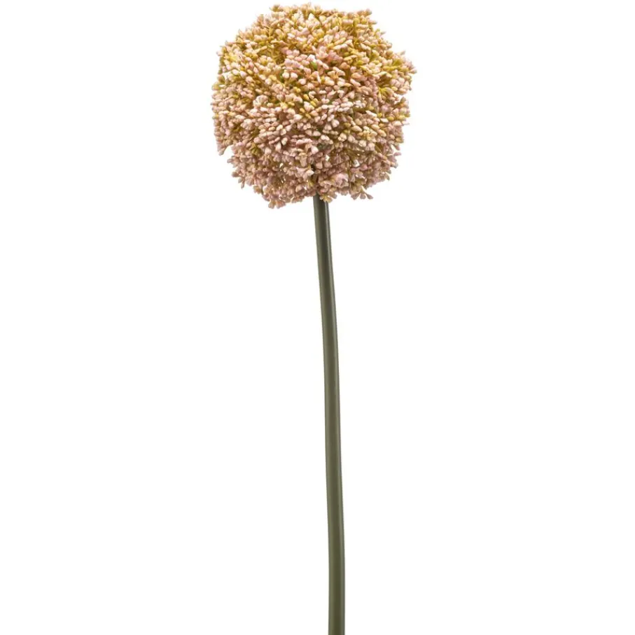 Kunstplanten & Bloemen< Kunstbloem Allium Zalmroze - 74 cm