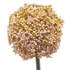 Kunstplanten & Bloemen< Kunstbloem Allium Zalmroze - 74 cm