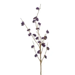 Kunstplanten & Bloemen< Kunstbloem Callicarpa Spray Paars - 97 cm
