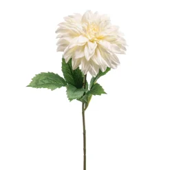 Kunstplanten & Bloemen< Kunstbloem Dahlia Crème - 65 cm
