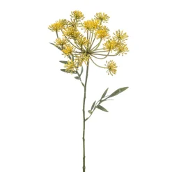 Kunstplanten & Bloemen< Kunstbloem Dill Geel - 76 cm