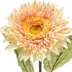 Kunstplanten & Bloemen< Kunstbloem Helianthus Lichtoranje - 65 cm