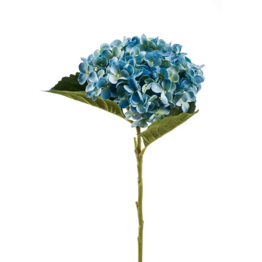 Kunstplanten & Bloemen< Kunstbloem Hydrangea Blauw - 52 cm