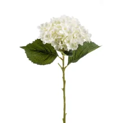 Kunstplanten & Bloemen< Kunstbloem Hydrangea Crème - 52 cm