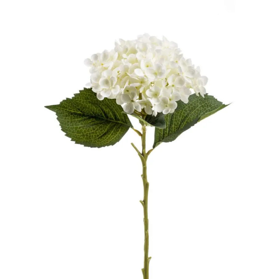 Kunstplanten & Bloemen< Kunstbloem Hydrangea Crème - 52 cm