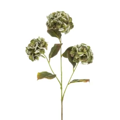 Kunstplanten & Bloemen< Kunstbloem Hydrangea Groen - 77 cm