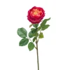 Kunstplanten & Bloemen< Kunstbloem Rose Donkerroze- 60 cm