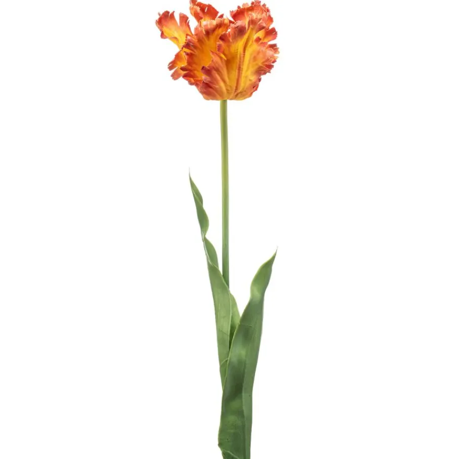 Kunstplanten & Bloemen< Kunstbloem Tulip Oranje - 68 cm