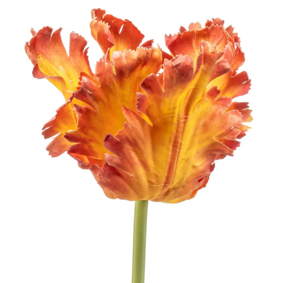 Kunstplanten & Bloemen< Kunstbloem Tulip Oranje - 68 cm