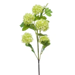 Kunstplanten & Bloemen< Kunstbloem Viburnum Groen - 75 cm