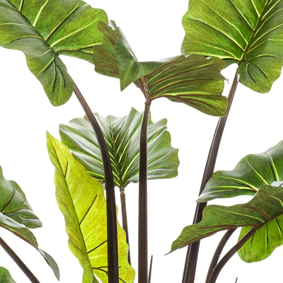 Kunstplanten & Bloemen< Kunstplant Colocasia Groen - 130 cm hoog