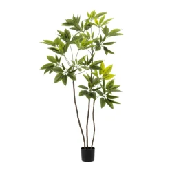 Kunstplanten & Bloemen< Kunstplant Schefflera Groen - 150 cm hoog